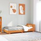 vidaXL Massivholzbett ohne Matratze Wachsbraun 75x190 cm Kiefernholz vidaXL Massivholzbett ohne Matratze Wachsbraun 75x190 cm Kiefernholz