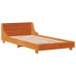 vidaXL Massivholzbett ohne Matratze Wachsbraun 75x190 cm Kiefernholz vidaXL Massivholzbett ohne Matratze Wachsbraun 75x190 cm Kiefernholz