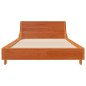 vidaXL Massivholzbett ohne Matratze Wachsbraun 75x190 cm Kiefernholz vidaXL Massivholzbett ohne Matratze Wachsbraun 75x190 cm Kiefernholz