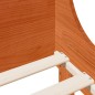 vidaXL Massivholzbett ohne Matratze Wachsbraun 75x190 cm Kiefernholz vidaXL Massivholzbett ohne Matratze Wachsbraun 75x190 cm Kiefernholz