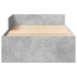 vidaXL Bettgestell Betongrau 100x200 cm Holzwerkstoff vidaXL Bettgestell Betongrau 100x200 cm Holzwerkstoff