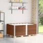 vidaXL Paletten-Aufsatzrahmen 3 Stk. Braun 150x100cm Massivholz Kiefer vidaXL Paletten-Aufsatzrahmen 3 Stk. Braun 150x100cm Massivholz Kiefer