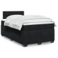 vidaXL Boxspringbett mit Matratze Schwarz 120x200 cm Samt vidaXL Boxspringbett mit Matratze Schwarz 120x200 cm Samt