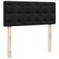 vidaXL Boxspringbett mit Matratze Schwarz 120x200 cm Samt vidaXL Boxspringbett mit Matratze Schwarz 120x200 cm Samt