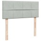 vidaXL Boxspringbett mit Matratze Hellgrau 120x200 cm Samt vidaXL Boxspringbett mit Matratze Hellgrau 120x200 cm Samt