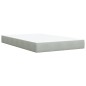 vidaXL Boxspringbett mit Matratze Hellgrau 120x200 cm Samt vidaXL Boxspringbett mit Matratze Hellgrau 120x200 cm Samt