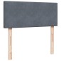 vidaXL Boxspringbett mit Matratze Dunkelgrau 120x200 cm Samt vidaXL Boxspringbett mit Matratze Dunkelgrau 120x200 cm Samt