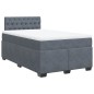 vidaXL Boxspringbett mit Matratze Dunkelgrau 120x200 cm Samt vidaXL Boxspringbett mit Matratze Dunkelgrau 120x200 cm Samt