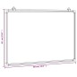 vidaXL Magnetisches Whiteboard 60x40x1,7 cm Aluminium vidaXL Magnetisches Whiteboard 60x40x1,7 cm Aluminium