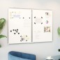 vidaXL Magnetisches Whiteboard Klappbar 100x80x1,7 cm Aluminium vidaXL Magnetisches Whiteboard Klappbar 100x80x1,7 cm Aluminium