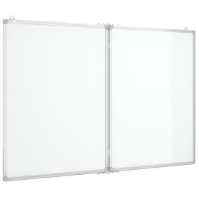 vidaXL Magnetisches Whiteboard Klappbar 100x80x1,7 cm Aluminium