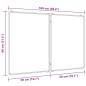 vidaXL Magnetisches Whiteboard Klappbar 100x80x1,7 cm Aluminium vidaXL Magnetisches Whiteboard Klappbar 100x80x1,7 cm Aluminium