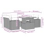 vidaXL 7-tlg. Garten-Sofagarnitur mit Kissen Beige Poly Rattan vidaXL 7-tlg. Garten-Sofagarnitur mit Kissen Beige Poly Rattan