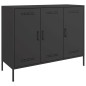 vidaXL Sideboard Schwarz 100,5x39x79 cm Kaltgewalzter Stahl vidaXL Sideboard Schwarz 100,5x39x79 cm Kaltgewalzter Stahl