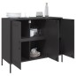 vidaXL Sideboard Schwarz 100,5x39x79 cm Kaltgewalzter Stahl vidaXL Sideboard Schwarz 100,5x39x79 cm Kaltgewalzter Stahl