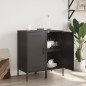 vidaXL Sideboards 2 Stk. Schwarz 36x39x79 cm Kaltgewalzter Stahl vidaXL Sideboards 2 Stk. Schwarz 36x39x79 cm Kaltgewalzter Stahl