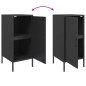 vidaXL Sideboards 2 Stk. Schwarz 36x39x79 cm Kaltgewalzter Stahl vidaXL Sideboards 2 Stk. Schwarz 36x39x79 cm Kaltgewalzter Stahl