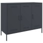 vidaXL Sideboard Anthrazit 100,5x39x79 cm Kaltgewalzter Stahl vidaXL Sideboard Anthrazit 100,5x39x79 cm Kaltgewalzter Stahl