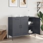 vidaXL Sideboard Anthrazit 100,5x39x79 cm Kaltgewalzter Stahl vidaXL Sideboard Anthrazit 100,5x39x79 cm Kaltgewalzter Stahl