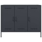 vidaXL Sideboard Anthrazit 100,5x39x79 cm Kaltgewalzter Stahl vidaXL Sideboard Anthrazit 100,5x39x79 cm Kaltgewalzter Stahl