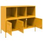 vidaXL Sideboard Senfgelb 100,5x39x79 cm Kaltgewalzter Stahl vidaXL Sideboard Senfgelb 100,5x39x79 cm Kaltgewalzter Stahl