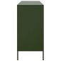 vidaXL Sideboard Olivgrün 100,5x39x79 cm Kaltgewalzter Stahl vidaXL Sideboard Olivgrün 100,5x39x79 cm Kaltgewalzter Stahl