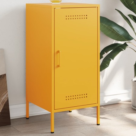 vidaXL Sideboard Senfgelb 36x39x79 cm Kaltgewalzter Stahl
