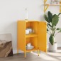 vidaXL Sideboard Senfgelb 36x39x79 cm Kaltgewalzter Stahl vidaXL Sideboard Senfgelb 36x39x79 cm Kaltgewalzter Stahl
