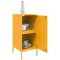 vidaXL Sideboard Senfgelb 36x39x79 cm Kaltgewalzter Stahl vidaXL Sideboard Senfgelb 36x39x79 cm Kaltgewalzter Stahl