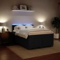 vidaXL Boxspringbett mit Matratze Schwarz 140x200 cm Samt vidaXL Boxspringbett mit Matratze Schwarz 140x200 cm Samt