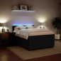 vidaXL Boxspringbett mit Matratze Schwarz 140x200 cm Samt vidaXL Boxspringbett mit Matratze Schwarz 140x200 cm Samt