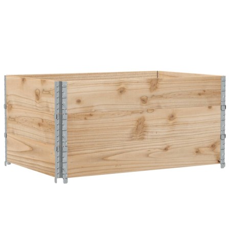 vidaXL Paletten-Aufsatzrahmen 3 Stk. 120x80 cm Massivholz Kiefer