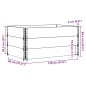 vidaXL Paletten-Aufsatzrahmen 3 Stk. 120x80 cm Massivholz Kiefer vidaXL Paletten-Aufsatzrahmen 3 Stk. 120x80 cm Massivholz Kiefer
