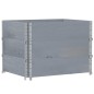 vidaXL Paletten-Aufsatzrahmen 3 Stk. Grau 80x60 cm Massivholz Kiefer vidaXL Paletten-Aufsatzrahmen 3 Stk. Grau 80x60 cm Massivholz Kiefer