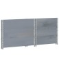 vidaXL Paletten-Aufsatzrahmen 3 Stk. Grau 80x60 cm Massivholz Kiefer vidaXL Paletten-Aufsatzrahmen 3 Stk. Grau 80x60 cm Massivholz Kiefer