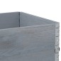 vidaXL Paletten-Aufsatzrahmen 3 Stk. Grau 80x60 cm Massivholz Kiefer vidaXL Paletten-Aufsatzrahmen 3 Stk. Grau 80x60 cm Massivholz Kiefer