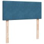 vidaXL Boxspringbett mit Matratze Blau 120x200 cm Samt vidaXL Boxspringbett mit Matratze Blau 120x200 cm Samt