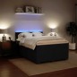 vidaXL Boxspringbett mit Matratze Schwarz 160x200 cm Samt vidaXL Boxspringbett mit Matratze Schwarz 160x200 cm Samt