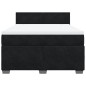 vidaXL Boxspringbett mit Matratze Schwarz 160x200 cm Samt vidaXL Boxspringbett mit Matratze Schwarz 160x200 cm Samt