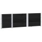 vidaXL Paletten-Aufsatzrahmen 3 Stk. Schwarz 150x50 Massivholz Kiefer vidaXL Paletten-Aufsatzrahmen 3 Stk. Schwarz 150x50 Massivholz Kiefer