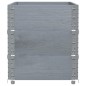 vidaXL Paletten-Aufsatzrahmen 3 Stk. Grau 100x50 cm Massivholz Kiefer vidaXL Paletten-Aufsatzrahmen 3 Stk. Grau 100x50 cm Massivholz Kiefer