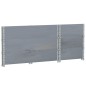 vidaXL Paletten-Aufsatzrahmen 3 Stk. Grau 100x50 cm Massivholz Kiefer vidaXL Paletten-Aufsatzrahmen 3 Stk. Grau 100x50 cm Massivholz Kiefer