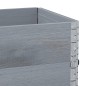 vidaXL Paletten-Aufsatzrahmen 3 Stk. Grau 100x50 cm Massivholz Kiefer vidaXL Paletten-Aufsatzrahmen 3 Stk. Grau 100x50 cm Massivholz Kiefer