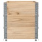 vidaXL Paletten-Aufsatzrahmen 3 Stk. 100x50 cm Massivholz Kiefer vidaXL Paletten-Aufsatzrahmen 3 Stk. 100x50 cm Massivholz Kiefer