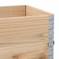 vidaXL Paletten-Aufsatzrahmen 3 Stk. 100x50 cm Massivholz Kiefer vidaXL Paletten-Aufsatzrahmen 3 Stk. 100x50 cm Massivholz Kiefer
