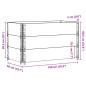 vidaXL Paletten-Aufsatzrahmen 3 Stk. 100x50 cm Massivholz Kiefer vidaXL Paletten-Aufsatzrahmen 3 Stk. 100x50 cm Massivholz Kiefer