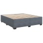 vidaXL Boxspringbett mit Matratze Dunkelgrau 180x200 cm Samt vidaXL Boxspringbett mit Matratze Dunkelgrau 180x200 cm Samt