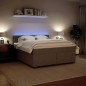 vidaXL Boxspringbett mit Matratze Hellgrau 180x200 cm Samt vidaXL Boxspringbett mit Matratze Hellgrau 180x200 cm Samt