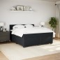 vidaXL Boxspringbett mit Matratze Schwarz 180x200 cm Samt vidaXL Boxspringbett mit Matratze Schwarz 180x200 cm Samt