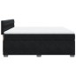 vidaXL Boxspringbett mit Matratze Schwarz 180x200 cm Samt vidaXL Boxspringbett mit Matratze Schwarz 180x200 cm Samt